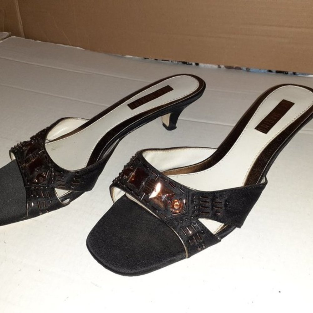 San Marino Jeweled Slip On Mules Size 8.5